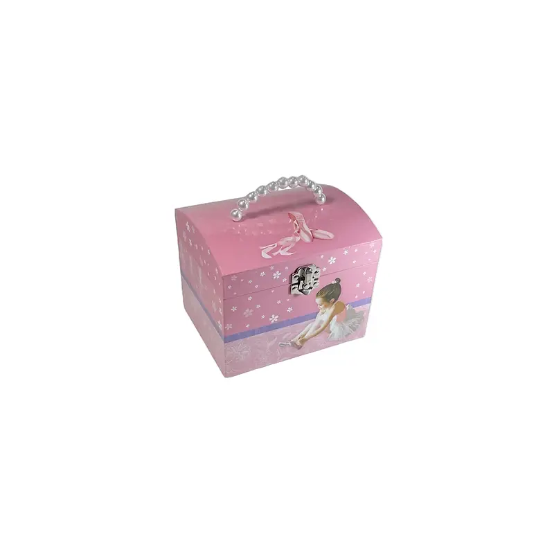 Musical Jewellery Box with Pearl Handle - Ballet Girl