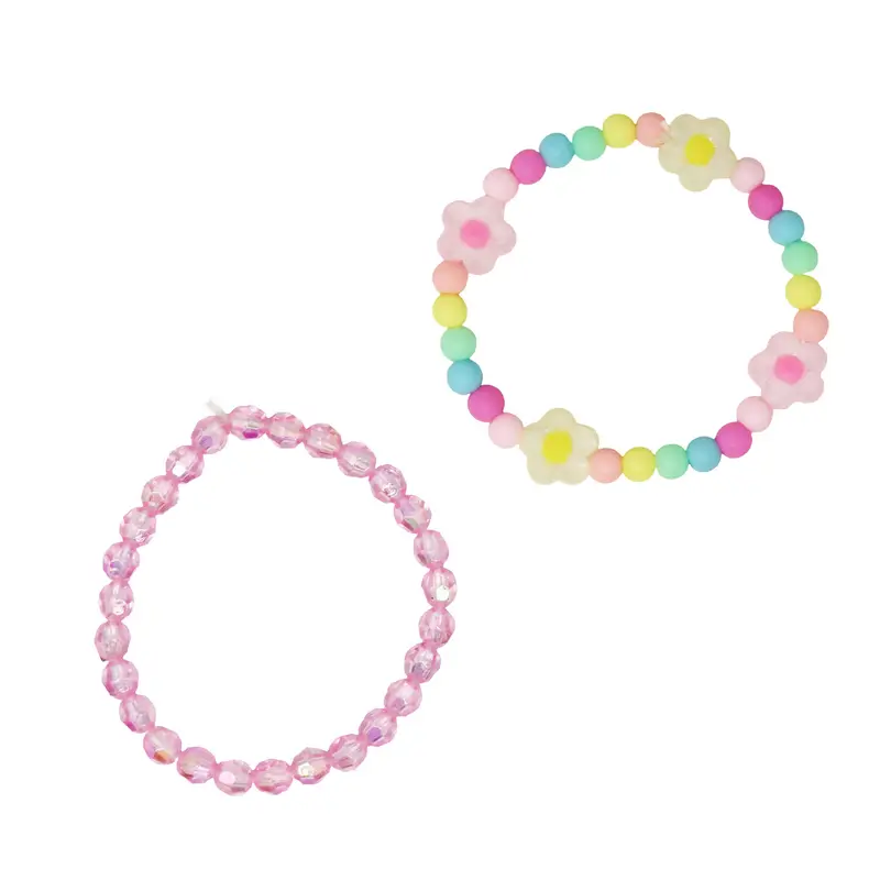Rainbow Flower Bracelet Set