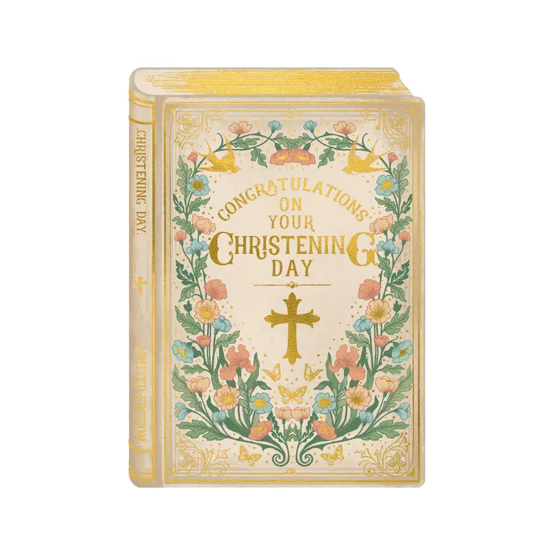 Story Book - Christening Day card