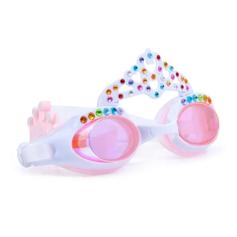 Swim Goggles Princess Crown - Daisy White
