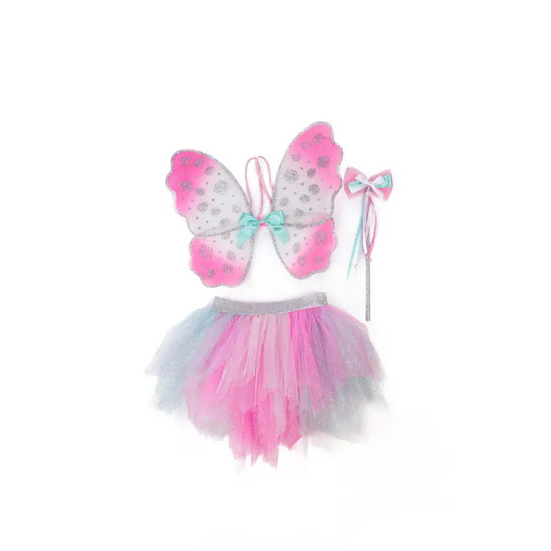 Think Mint Pink Skirt, Wings &  Wand, Size 4-6