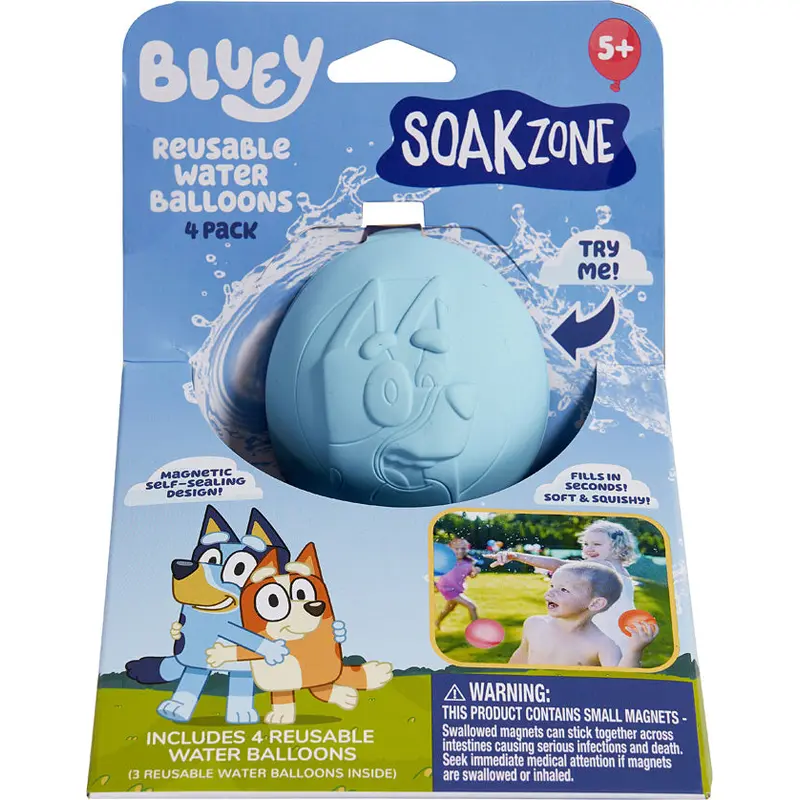 Soak Zone Bluey & Paw Patrol Reusable Water Balloons (Sold Separately)