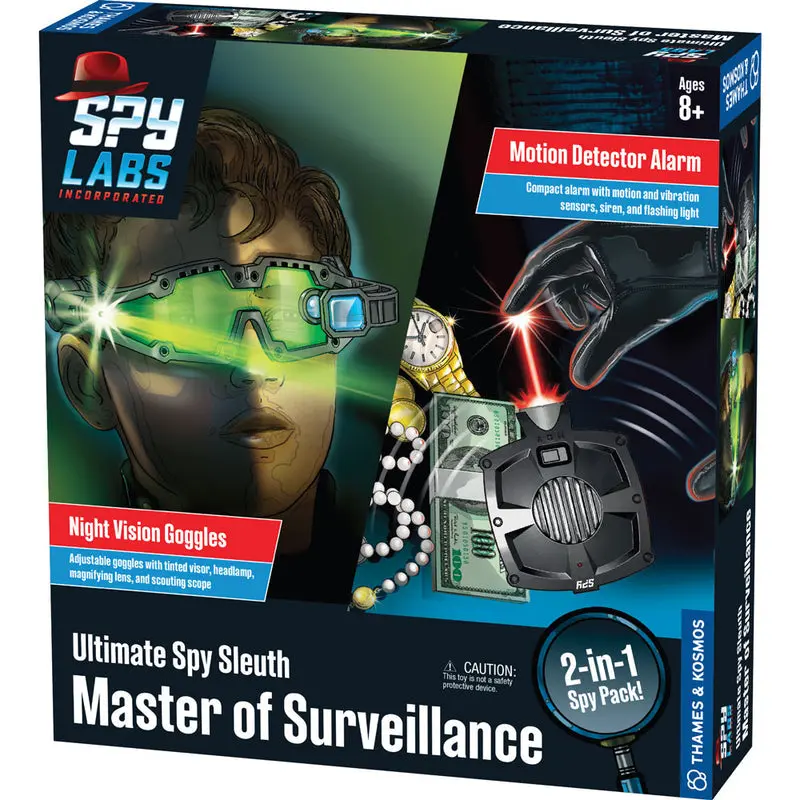 Spy Labs: Ultimate Spy Sleuth 1 -  Master of Surveillance Motion Detector Alarm/Night Vision Goggles