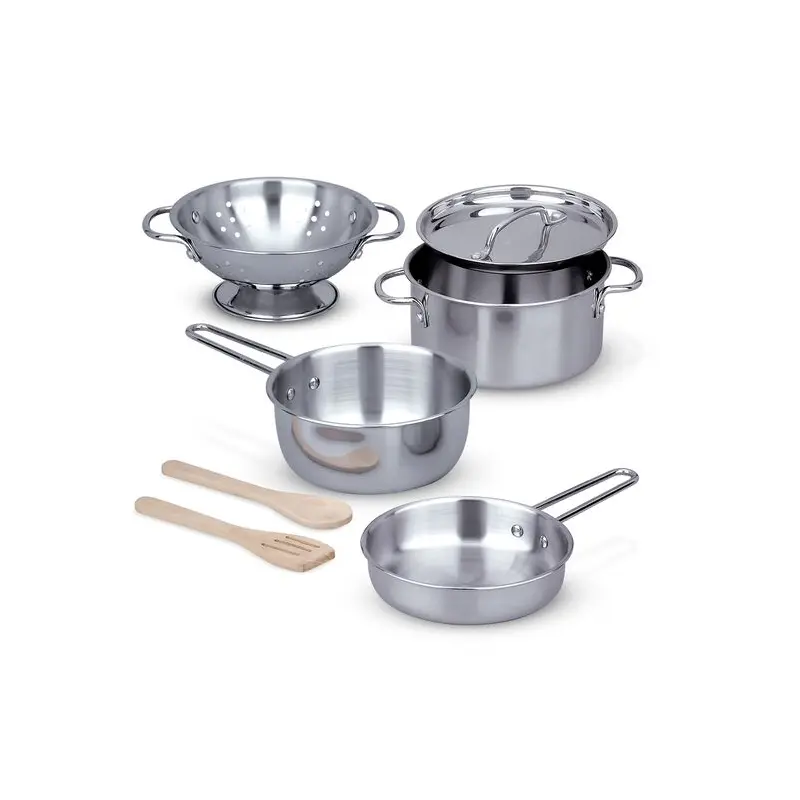Stainless Steel Pots & Pans Play Set