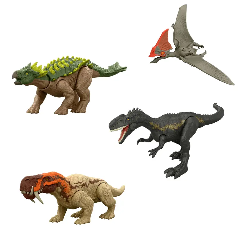 Jurassic World Dinossauro de Brinquedo Rebirth Mordida de Ataque