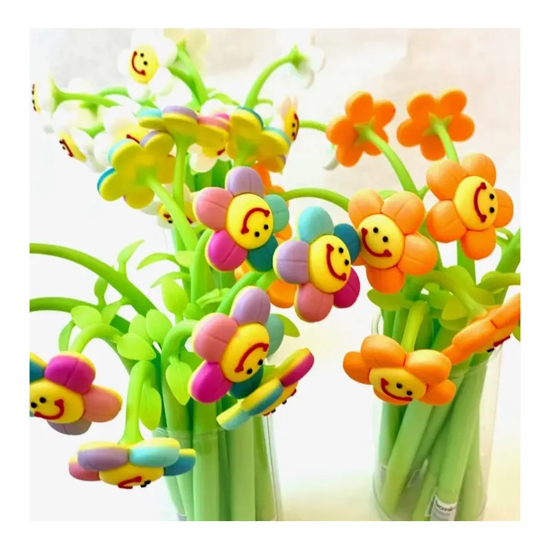 Smiley Flower Wiggle Gel Pen