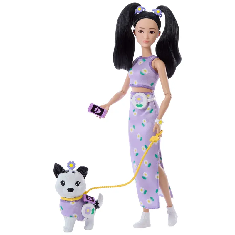 Barbie Fashion & Beauty Mueca Looks Iguales Renee y Perrito