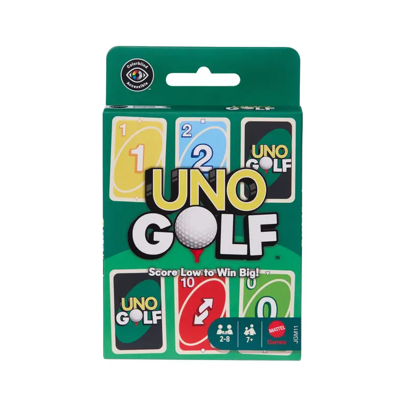 UNO Golf Card Game For Kid, Adult & Family Nights, Parties & Travel, Includes 112 Cards