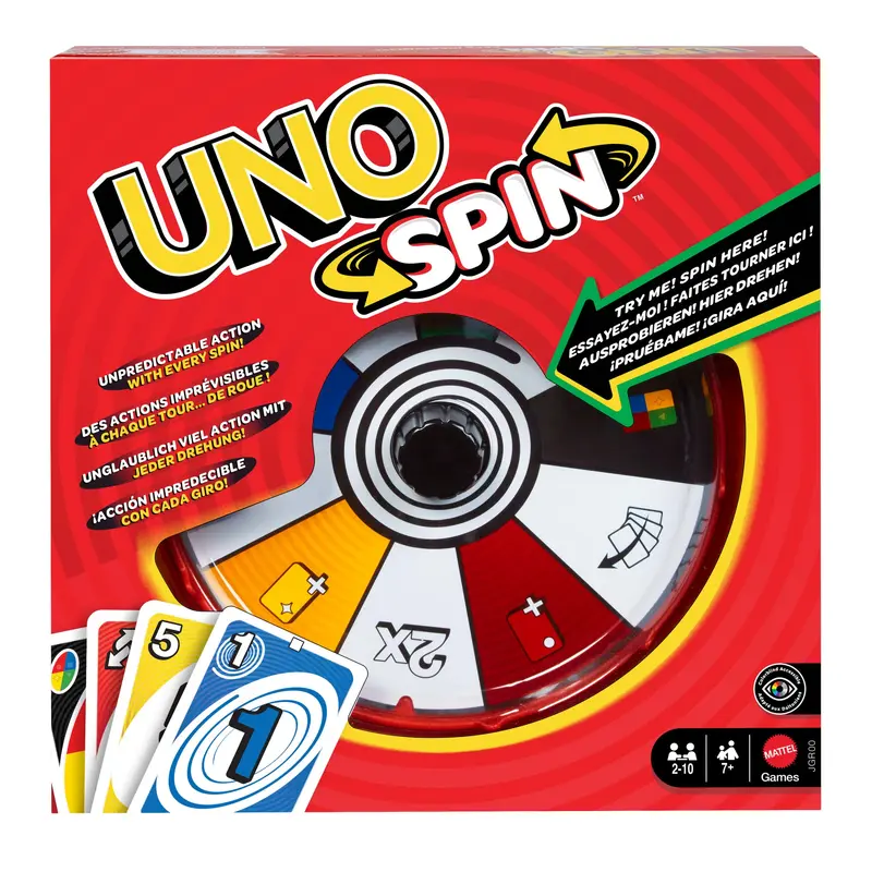 UNO Jogo de Tabuleiro Spin Novo