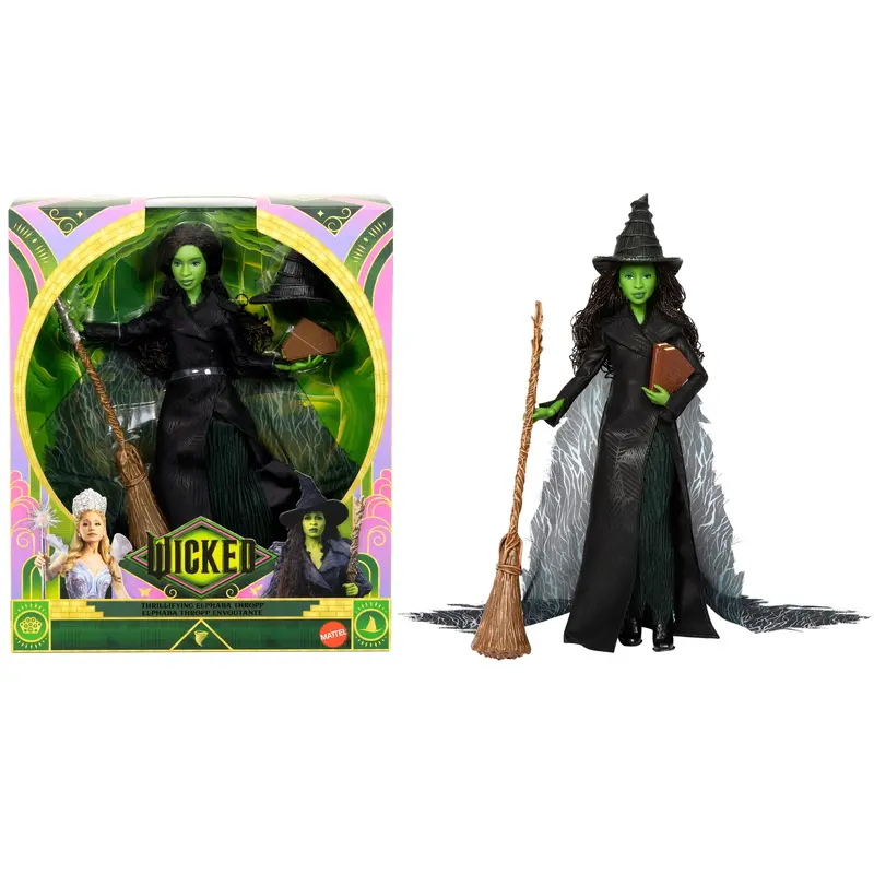 Universal Pictures Wicked: For Good Deluxe Elphaba Doll With Movie-Inspired Outfit & 4 Accessories