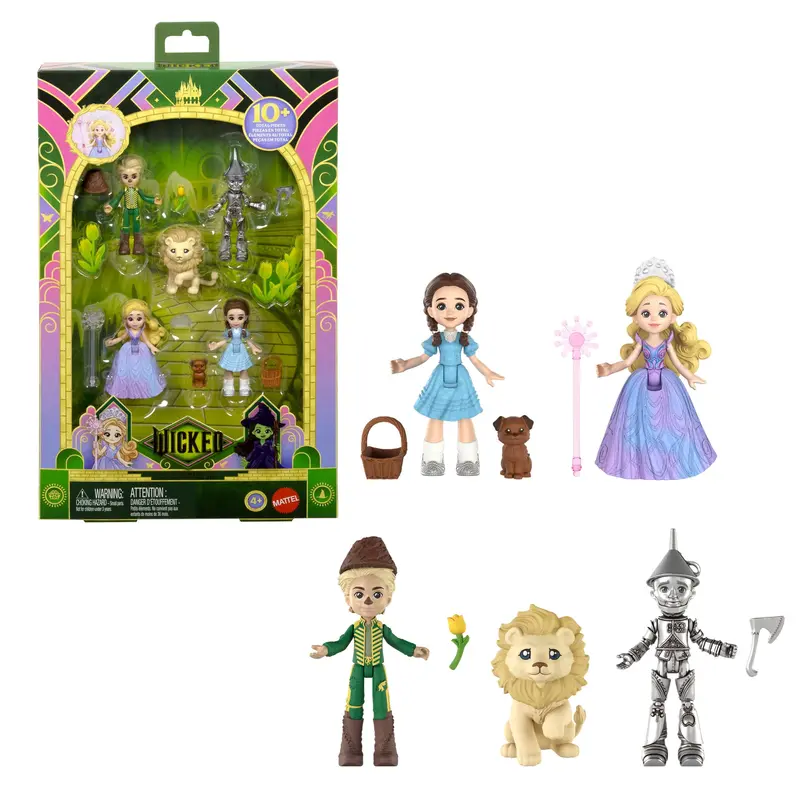 Universal Pictures Wicked: For Good Oz Story Set, 5 Small Dolls With 5 Movie-Inspired Accessories