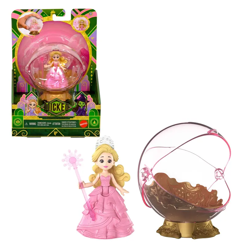 Universal Pictures Wicked Glinda's Floating Bubble Toy With Vehicle & Glinda Small Doll