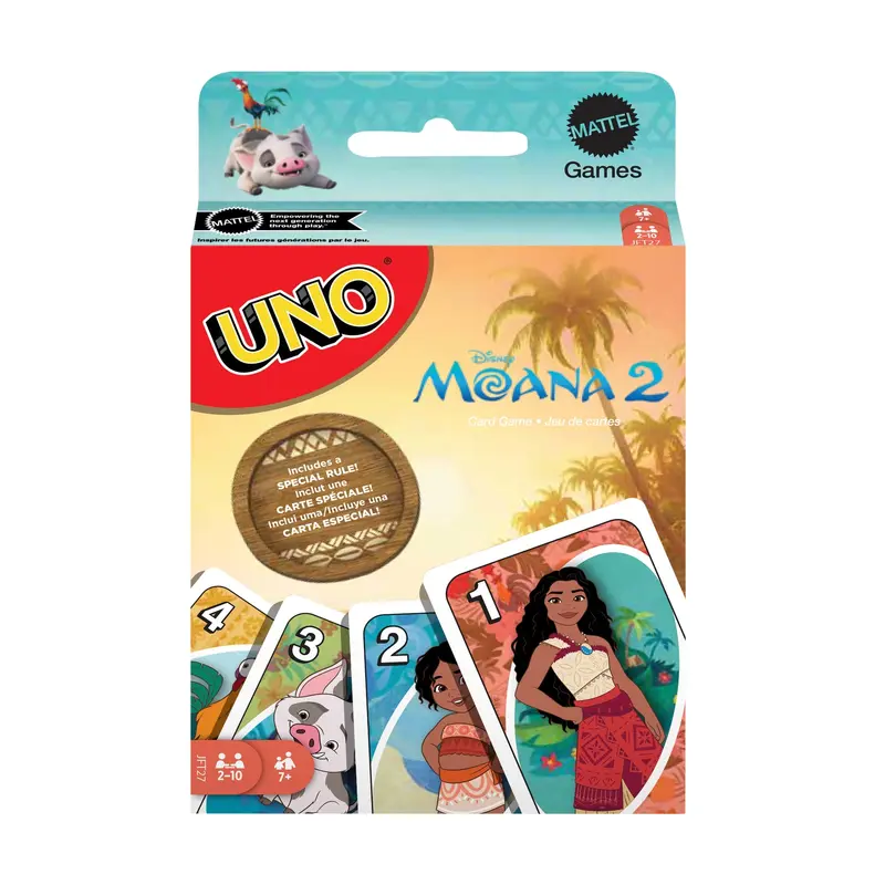 UNO Disney Moana 2 Card Game For Kids & Family Night