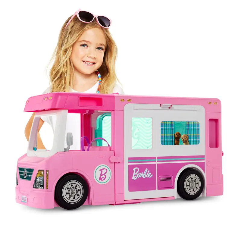 Barbie Camping-Car de Rve 3-en-1