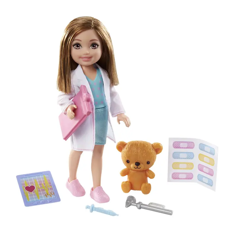 Barbie Chelsea Can Be Playset With Brunette Chelsea Doctor Doll