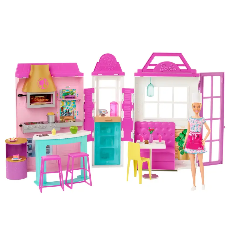 Barbie Cook n Grill Restaurant Doll And Playset