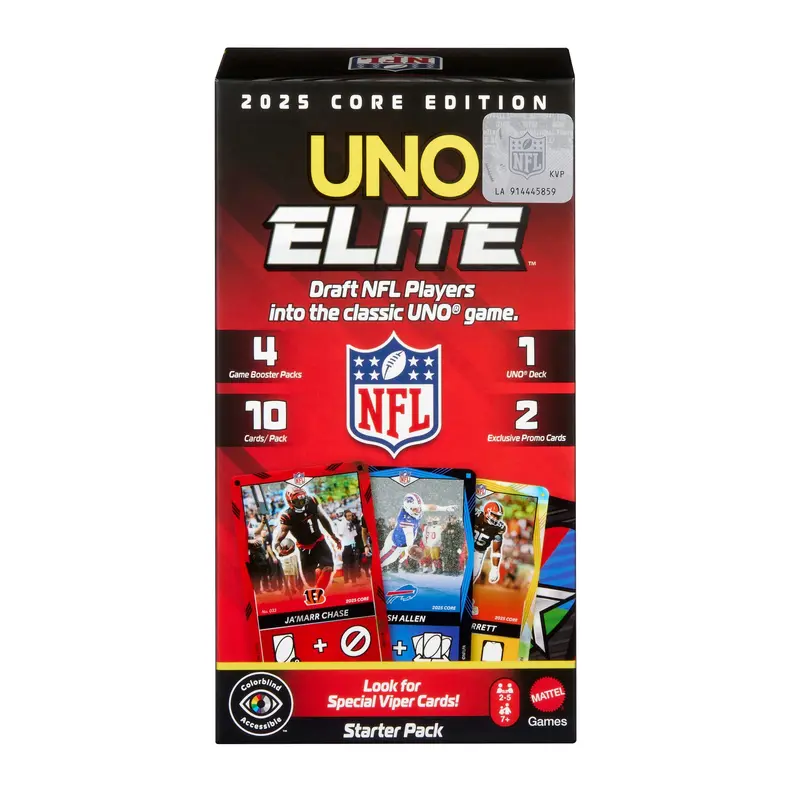 Uno Elite Nfl dition de Base 2025 Coffret de Dpart