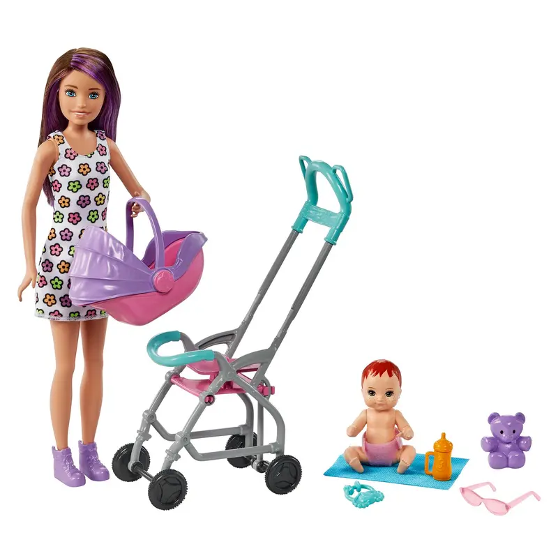 Barbie Babysitters Inc. Skipper Poupes et Coffret de Jeu