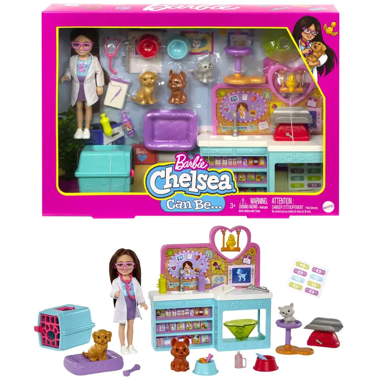 Barbie Chelsea Poupe et Coffret de Jeu