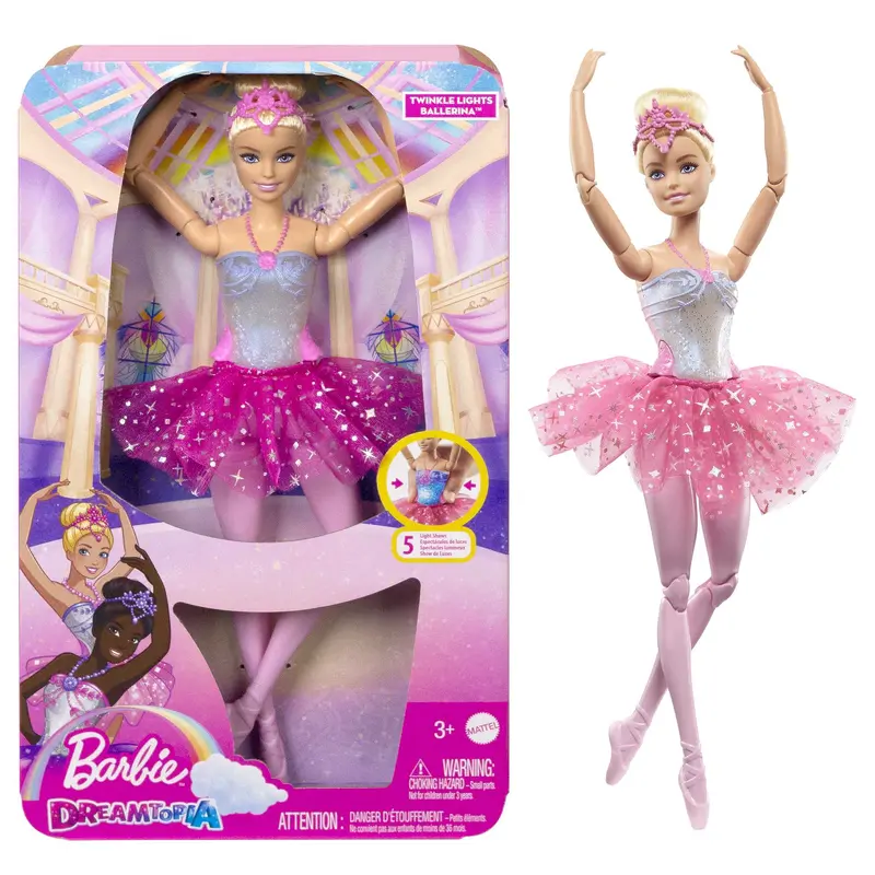 Barbie Doll | Blonde Ballerina Doll | Magical Light-Up Feature