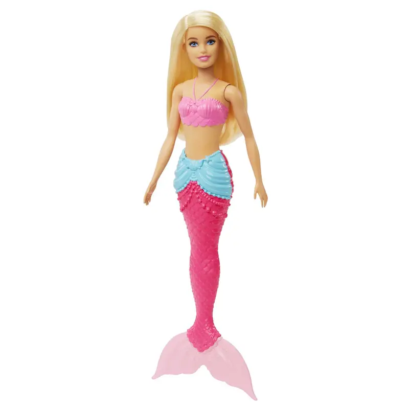 Barbie Fantasa Mueca Sirena Aleta Rosa con Azul