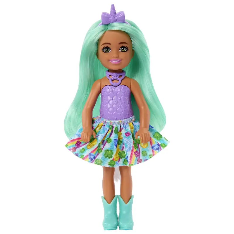 Unicorn-Inspired Chelsea Barbie Doll With Green Hair, Unicorn Toys