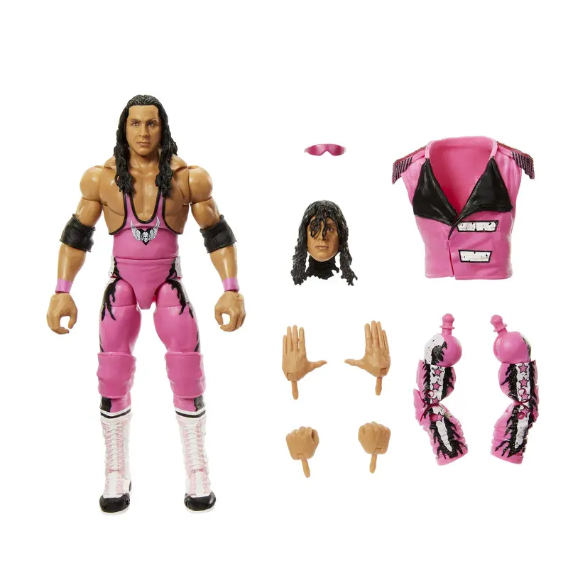 WWE Legends Ultimate Edition Bret Hit Man Hart Action Figure & Accessory, 6-Inch Posable Collectible