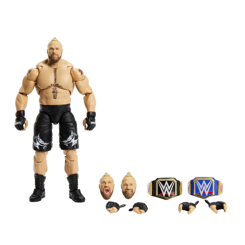 WWE Ultimate Edition Brock Lesnar Action Figure With Accessories, 6-Inch Posable Collectible