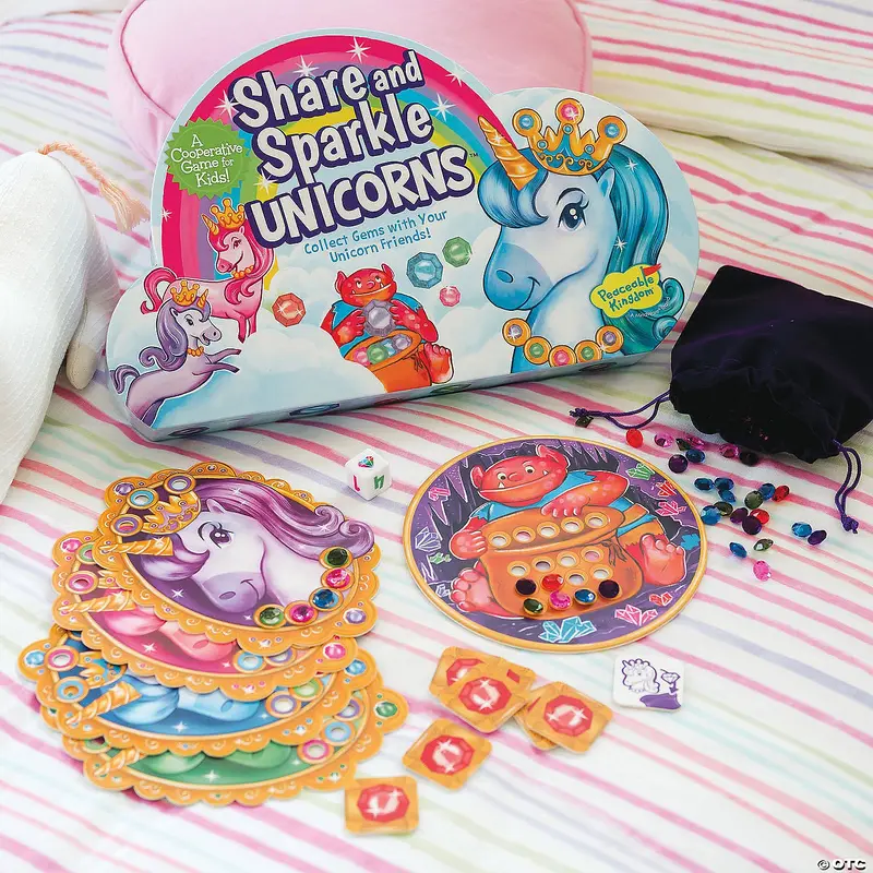 Share and Sparkle Unicorns - Cooperative Board Game