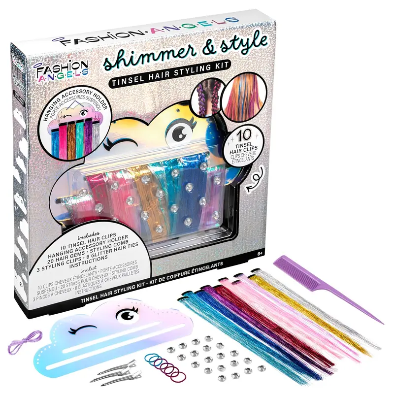 Shimmer & Style: Hair Tinsel Styling Kit
