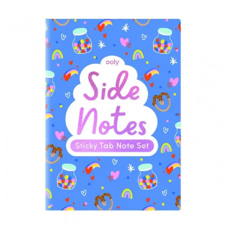 Side Notes Sticky Tab Note Pad -  Happy Days