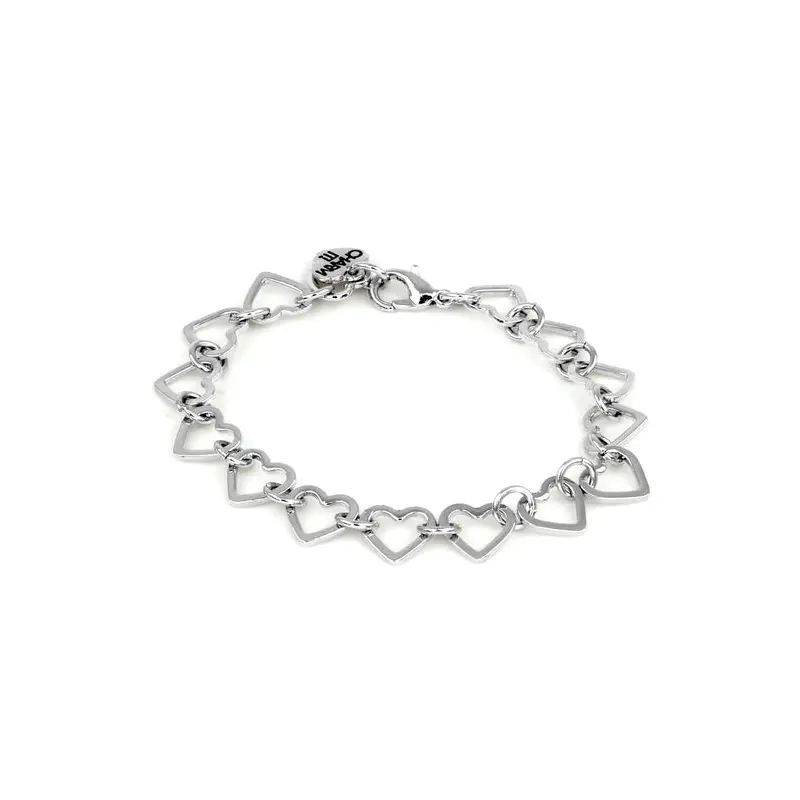 Silver Heart Chain Bracelet