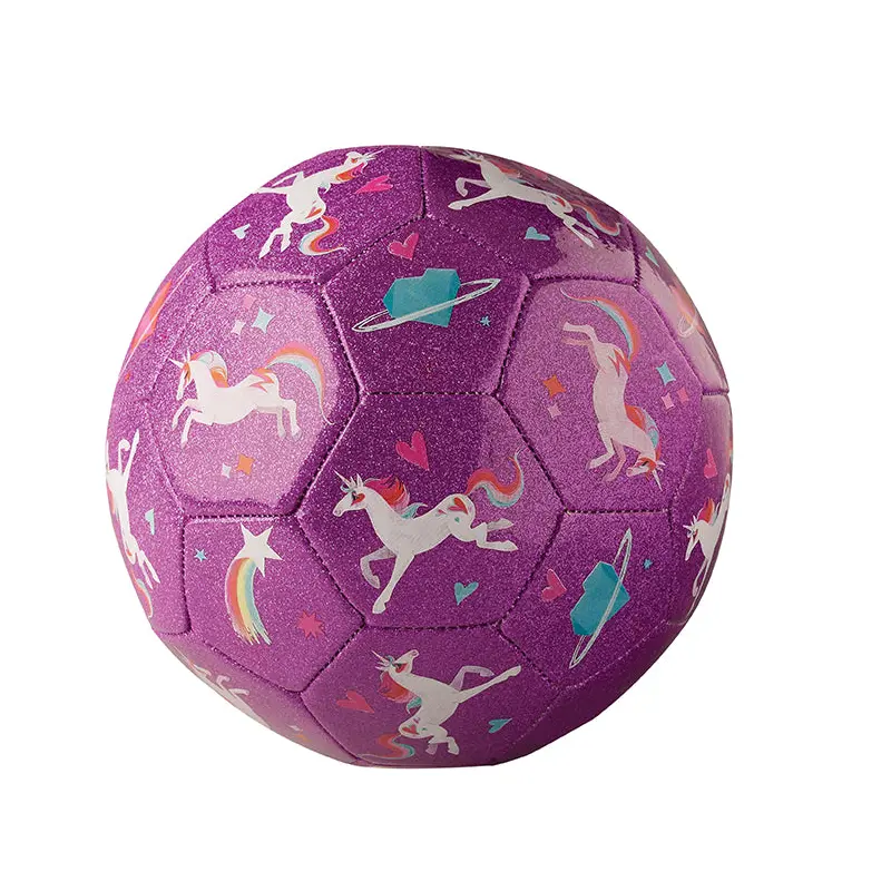 Size 3 Glitter Soccer - Unicorn Galaxy