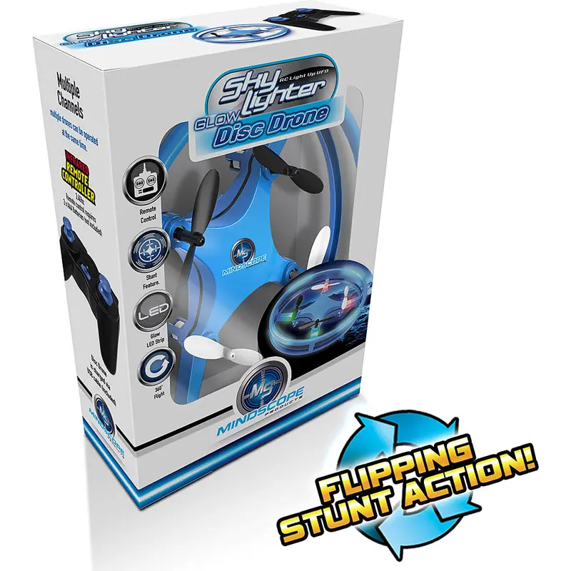 Sky Lighter Glow Disc Drone: Blue