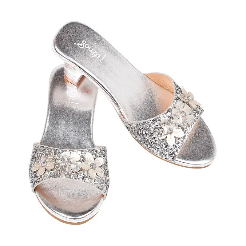 Slipper High Heel Mariona Silver (Size 12-13)