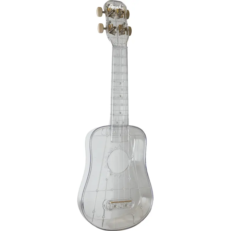 Amahi Clear Plastic Ukulele, Soprano