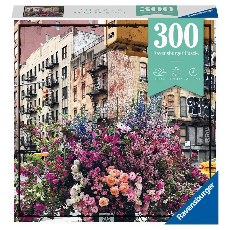 Puzzle Moments: Flowers in New York - 300 Pc Puzzle