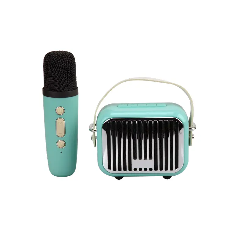 Pocket Karaoke Speaker & Mic  Combo-Teal