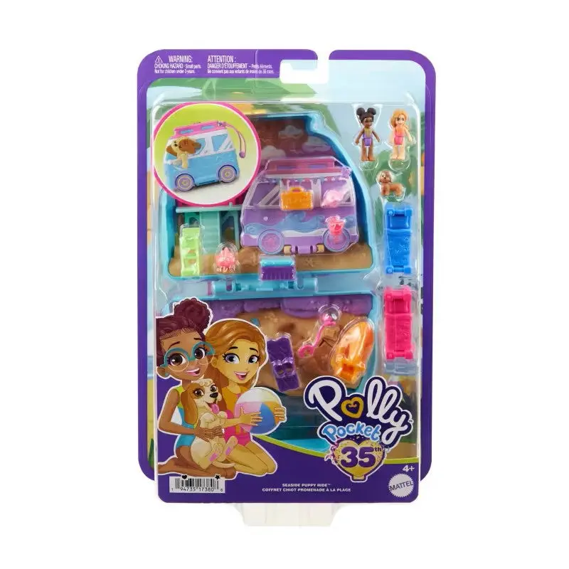 Polly Pocket: Pocket World - Seaside Puppy Ride