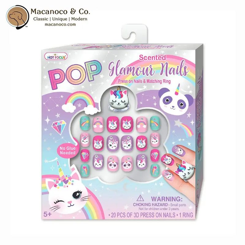 Pop Glamour Nails, Caticorn