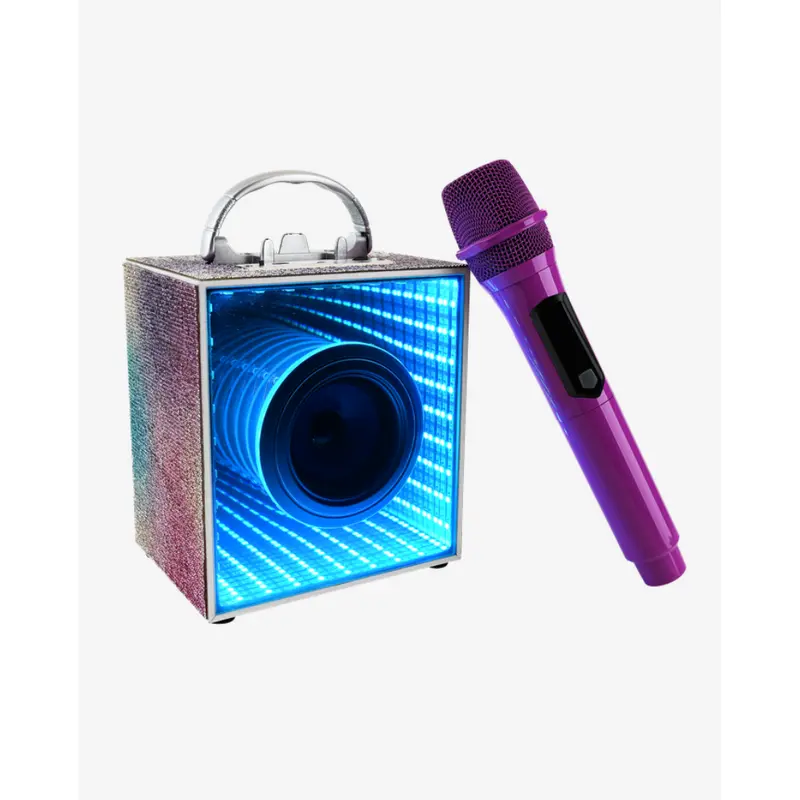 Pop Star Karaoke Infinity Lights Speaker & Mic