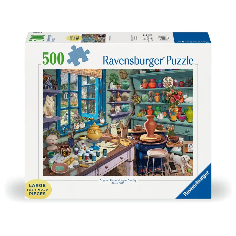 Pottery Studio Sanctuary - 500 Large Pc Puzzle