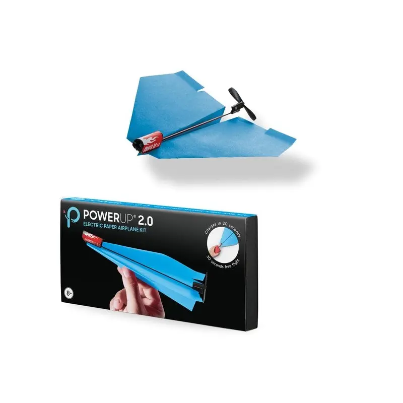 Powerup 2.0 Paper Airplane Conversion Kit - Starter Pack - Blue