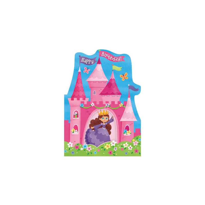Princess Castle Die-Cut Card