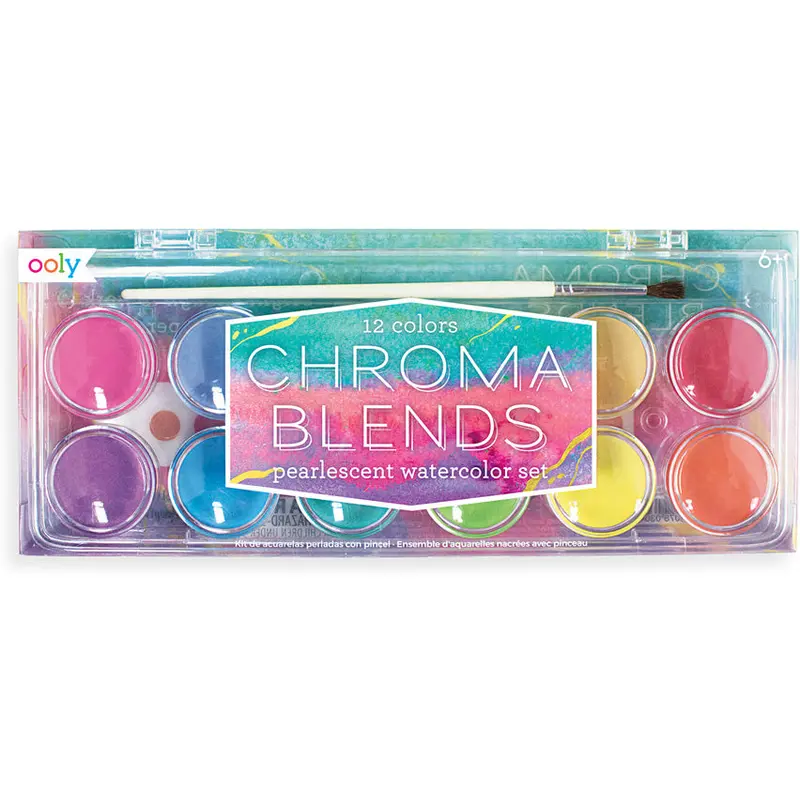 Pearlescent Watercolor Set: Chroma Blends