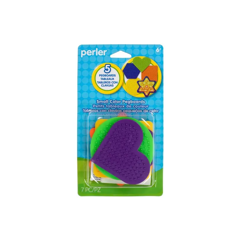 Perler Beads: Small Color Pegboards - 5 Ct