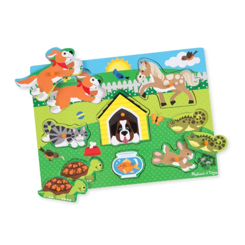 Pets Peg Puzzle - 8 Pieces