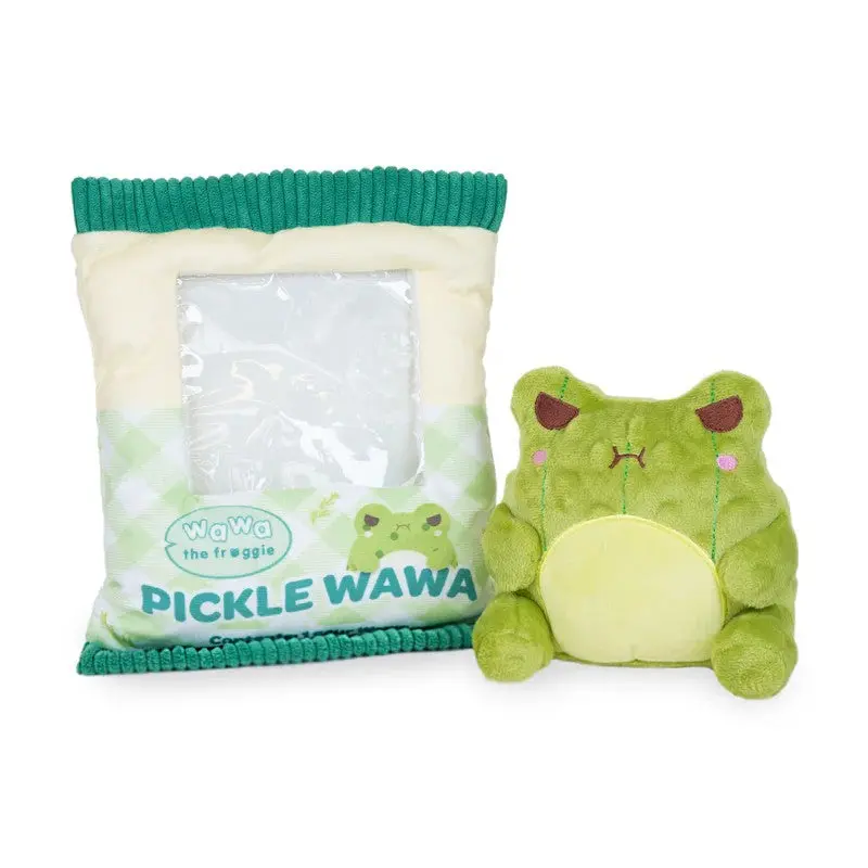 Pickle Wawa (Cute Kawaii Frog Green Bag Food Snack Plush)