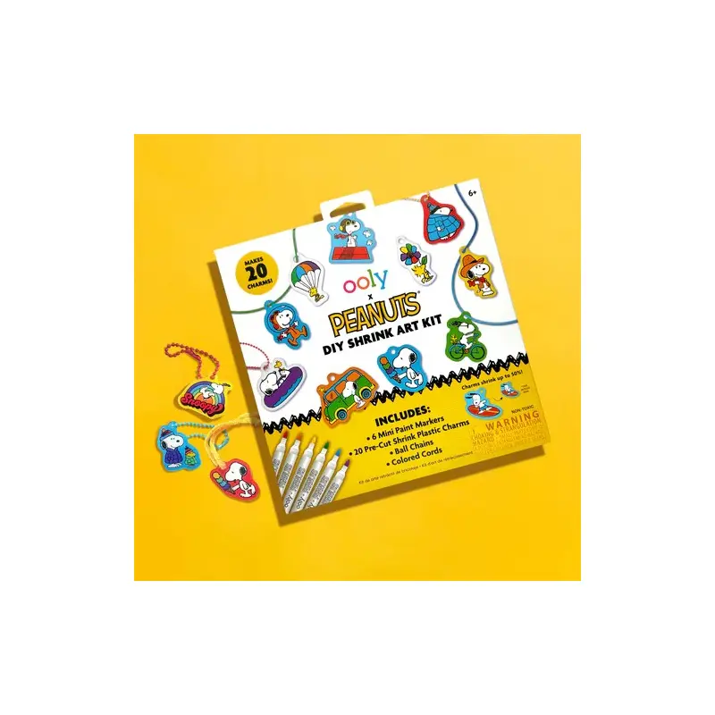 Ooly X Peanuts: D.I.Y. Shrink Art Kit & 6 Mini Paint Markers