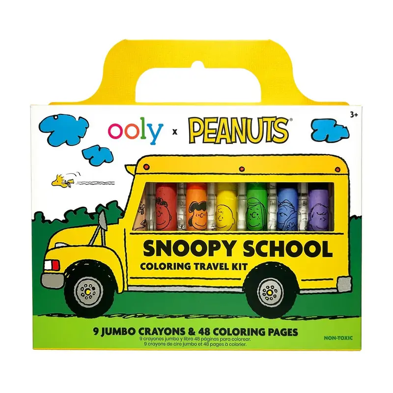 Ooly X Peanuts: Snoopy School Coloring Travel Kit